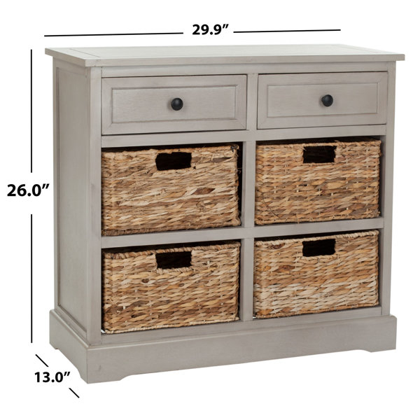 Beachcrest Home Painswick 26'' Tall Solid Wood 2 Drawer Accent Chest